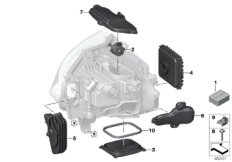Детали лазерной фары для BMW I12 i8 B38 (схема запасных частей)