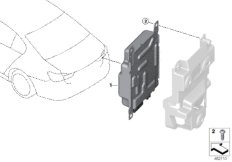 Модуль зарядки АКБ / BCU150 для BMW G12 750Li N63R (схема запасных частей)