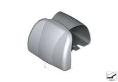 Подушка сиденья подголовник сзади для ROLLS-ROYCE RR1N Phantom N73 (схема запасных частей)
