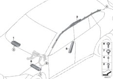 НПБ для BMW F48N X1 20i B42 (схема запасных частей)