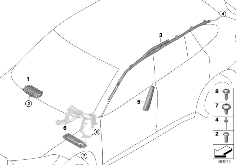 НПБ для BMW F48N X1 18i B32 (схема запчастей)