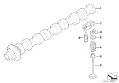 Распредвал управления выпускн.клапанами для MINI R56 Cooper D W16 (схема запасных частей)