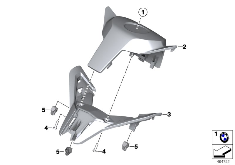 Кожух руля Ср для BMW K18 C 650 Sport 16 (0C04, 0C14) 0 (схема запчастей)