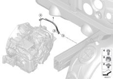 провод батареи для BMW F60 Cooper SE ALL4 B38X (схема запасных частей)