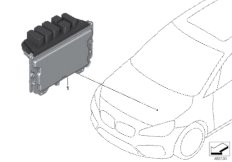 Основной блок управления DME / MEVD17HY для BMW F45N 225xe B38X (схема запасных частей)