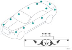 Coachline Motif для BMW RR3 Coupé N73 (схема запасных частей)