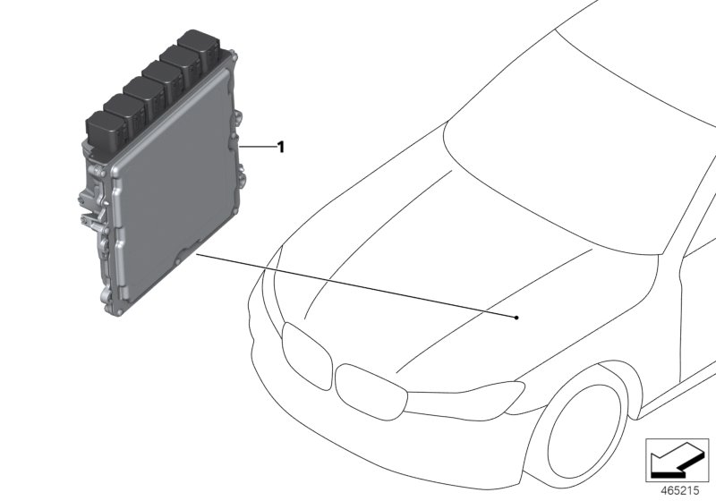 Основной блок управления DME 8.6.0 для BMW G31 540iX B58C (схема запчастей)