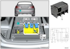 Реле отсоединения Q1 для BMW G12 730LdX B57 (схема запасных частей)