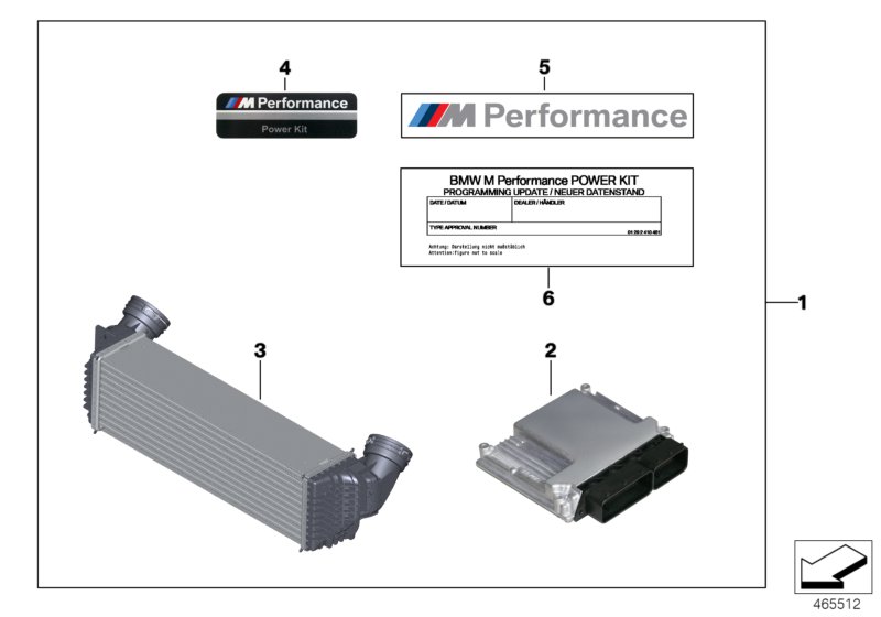 Пакет Power Kit для BMW F25 X3 20dX B47 (схема запчастей)