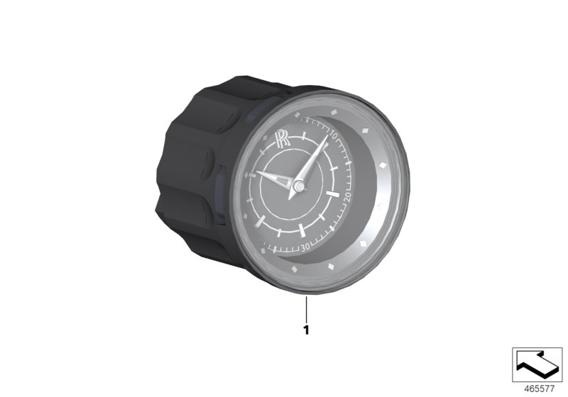 Электрические - Серия часы для BMW RR1 Phantom EWB N73 (схема запчастей)