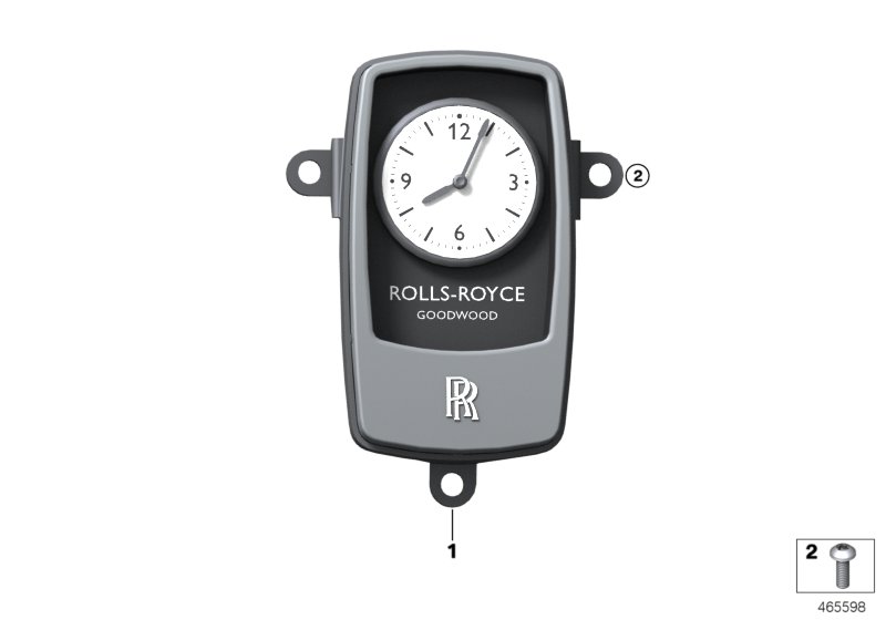 Электрические - Серия часы для ROLLS-ROYCE RR4 Ghost N74R (схема запчастей)