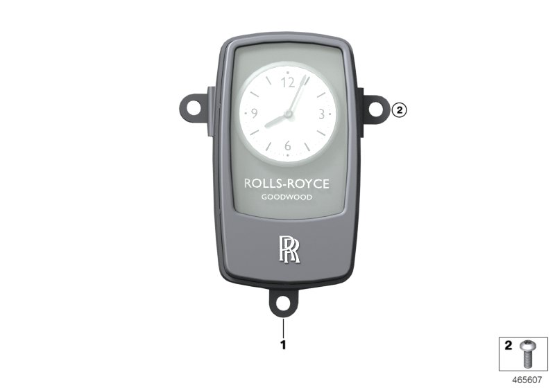Электрические - Bespoke часы для ROLLS-ROYCE RR6 Dawn N74R (схема запчастей)