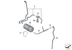 Вентиляция топливной системы/допол.элем. для BMW A40 A40 (9X01, 9X02) 0 (схема запасных частей)