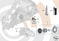 Ремонтный комплект серводвигателя для BMW E83N X3 2.5si N52N (схема запасных частей)