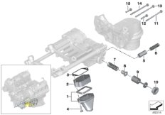 Смазочная система/детали масл.насоса для BMW E66 740Li N62N (схема запасных частей)