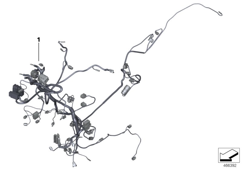 Основной жгут проводов для BMW K19 C 650 GT 16 (0C05, 0C15) 0 (схема запчастей)