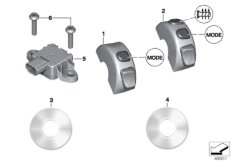 Дооснащение режимом движения Pro/DTC для MOTO K50 R 1200 GS (0A01, 0A11) 0 (схема запасных частей)