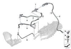 Клапан вентиляции топливного бака для BMW F30N 330e B48X (схема запасных частей)