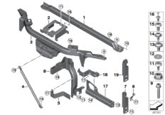 Щит передка для ROLLS-ROYCE RR4 Ghost N74R (схема запасных частей)