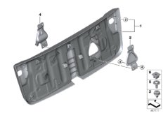 облицовка багажной двери для MINI F57 Cooper SD B47 (схема запасных частей)