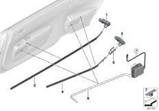 Светодиодный модуль / световод для BMW RR6 Dawn N74R (схема запасных частей)