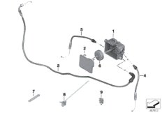 Тросовый привод/распределит.с трос.прив. для BMW K33 R nineT Urban G/S (0J41, 0J43) 0 (схема запасных частей)