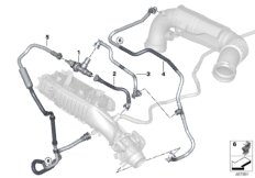 Клапан вентиляции топливного бака для MINI F60 Cooper SE ALL4 B38X (схема запасных частей)
