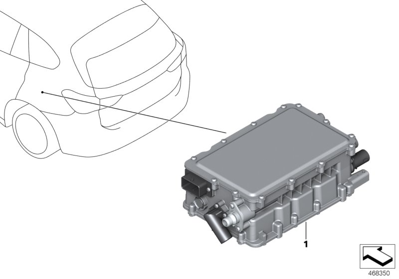 ЭБУ блока комфортной зарядки KLE для BMW M13 Zinoro 60H/100H B38X (схема запчастей)