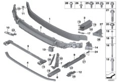 Кронштейн Пд для MINI F54 Cooper S ALL4 B48C (схема запасных частей)
