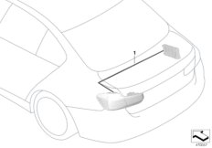 Переосн.блока задних фонарей Facelift для BMW F31 330dX N57N (схема запасных частей)