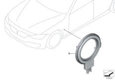 Освещение зарядной розетки для BMW F30N 330e B48X (схема запасных частей)