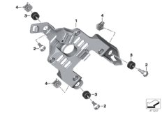 Кронштейн ЭБУ для BMW K02 G 310 GS (0G02, 0G12) 0 (схема запасных частей)