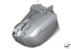 Кофр без окрашенных деталей для MOTO K52 R 1250 RT 19 (0J61, 0J63) 0 (схема запасных частей)