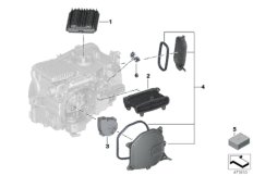 Детали светодиодной фары для BMW RR4 Ghost EWB N74R (схема запасных частей)