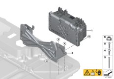 Предохран.блок высоковольтн.накопителя для BMW M13 Zinoro 60H/100H B38X (схема запасных частей)