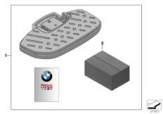 Накладки упоров для ног пас. рег. для BMW K30 R 1200 CL (0442,0496) 0 (схема запасных частей)