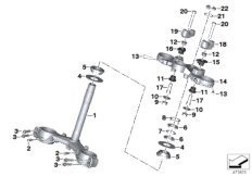 Перемычка вилки для MOTO K47 S 1000 R 17 (0D52, 0D62) 0 (схема запасных частей)