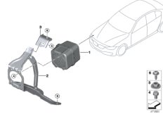 Автомобильный звукогенератор для BMW F30N 330e B48X (схема запасных частей)
