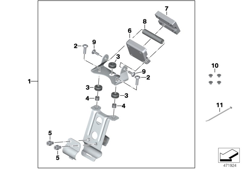 Доп.элементы навигатора BMW Motorrad для BMW K18 C 650 Sport 16 (0C04, 0C14) 0 (схема запчастей)