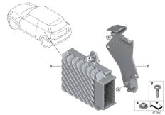 Active Sound Design для BMW F60 Cooper S B48 (схема запасных частей)