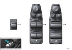 Выключатель cтеклоподъемника для BMW F54 One D B37 (схема запасных частей)