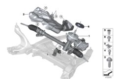 Электрическое рулевое управление для MINI F54 Cooper S ALL4 B48C (схема запасных частей)