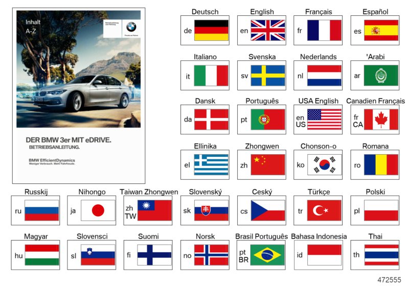 Руководство по эксплуатации F30 Hybrid для BMW F30N 330e B48X (схема запчастей)