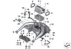 Система глушения шума всасывания для BMW K72 F 800 GS 08 (0219,0229) 0 (схема запасных частей)