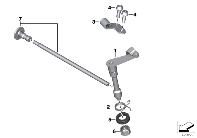 Привод управления сцеплением для BMW K03 G 310 R (0G01, 0G11) 0 (схема запчастей)