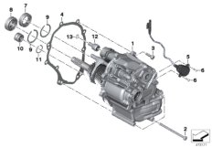 МКПП для BMW K48 K 1600 GTL 17 (0F02, 0F12) 0 (схема запасных частей)