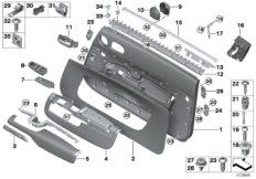 обшивка двери для ROLLS-ROYCE RR6 Dawn N74R (схема запасных частей)