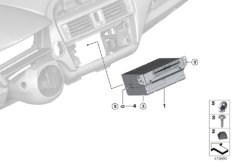 Головное устройство High 2 для BMW F22N 218d B47 (схема запасных частей)