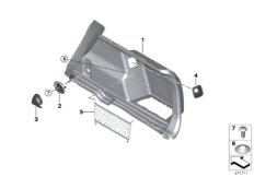 Обшивка багажного отделения П для BMW M13 Zinoro 60H/100H B38X (схема запасных частей)