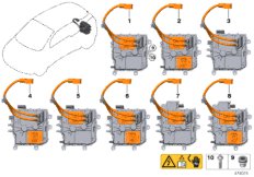ЭБУ блока комфортной зарядки KLE для BMW I01N i3 94Ah IB1 (схема запасных частей)